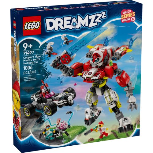 U1003792_main Конструктор LEGO DREAMZzz Робот-тигр Купера та Хот-род авто Зеро (71497)