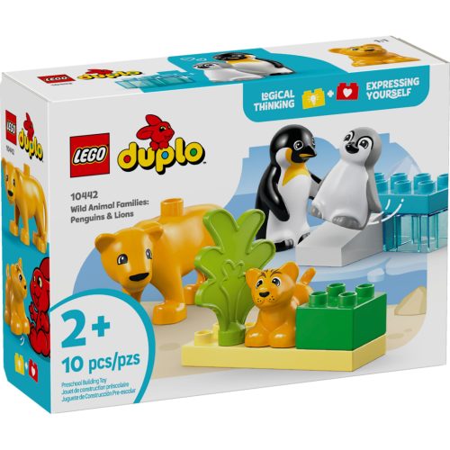 U1004320_main Конструктор LEGO DUPLO Town Сімейства диких тварин: Пінгвіни та Леви (10442)