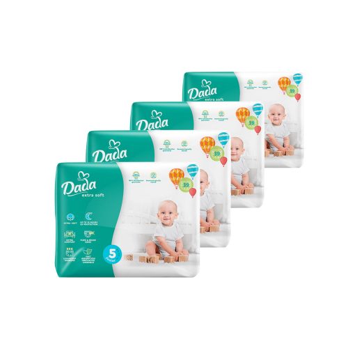 U1007679_main Підгузки Dada Extra Soft 5 Junior (11-25 кг) 4 упаковки по 39 шт 156 шт (4820174989569)