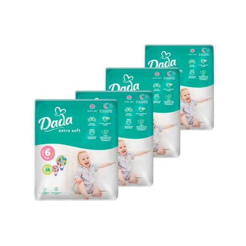 U1007680_main Підгузки Dada Extra Soft Extra Розмір 6 Large (16+ кг) 4 упаковки по 38 шт (152 шт) (4820174989576)