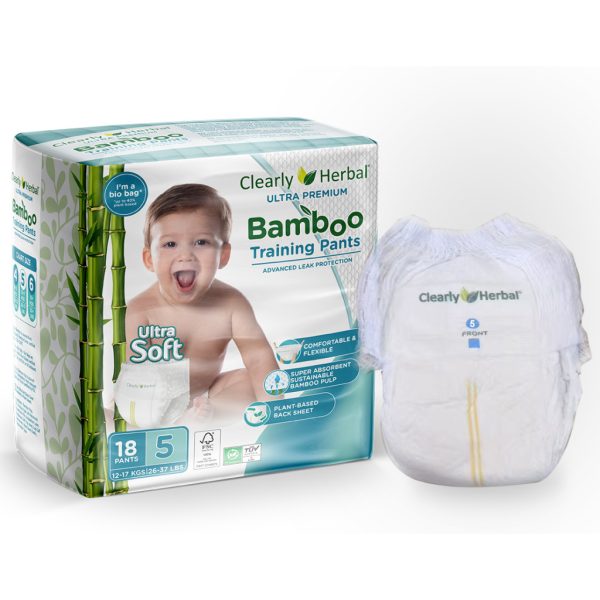 U1030613_main Підгузки Clearly Herbal Bamboo, розмір 5 (12-17 кг), 18 шт. (1125)
