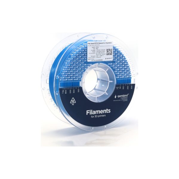 U1033598_2main Пластик для 3D-принтера Gembird PETG High Speed, 1.75 мм, 1 кг, blue (3DP-PETG1.75HY-01-B)