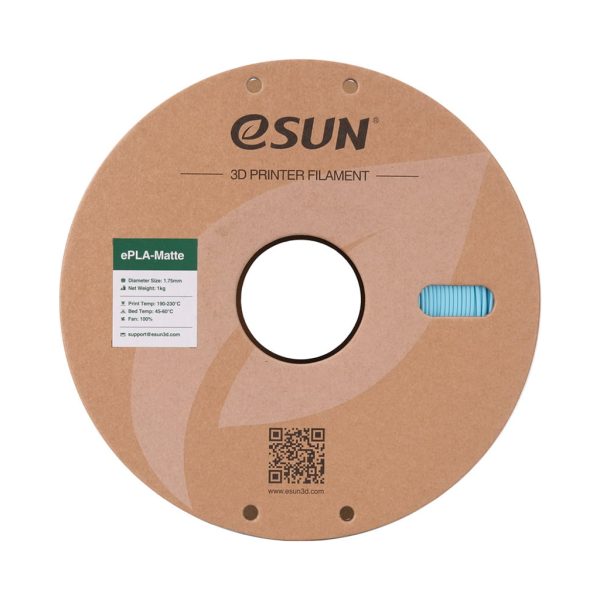 U1035475_3main Пластик для 3D-принтера eSUN ePLA-Matte, 1,75мм, 1кг, blue (ePLA-Matte-P175LU1)