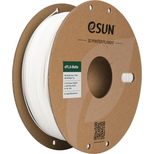 U1035479_main Пластик для 3D-принтера eSUN ePLA-Matte, 1,75мм, 1кг, milky (ePLA-Matte-P175MW1)