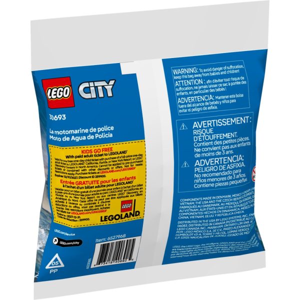 Конструктор LEGO City Поліцейський катер (30693)