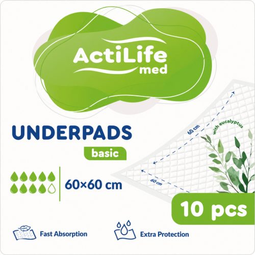 U1058732_main Пелюшки для малюків ActiLife Med Basic 60 х 60, 10 шт (4820174981419)