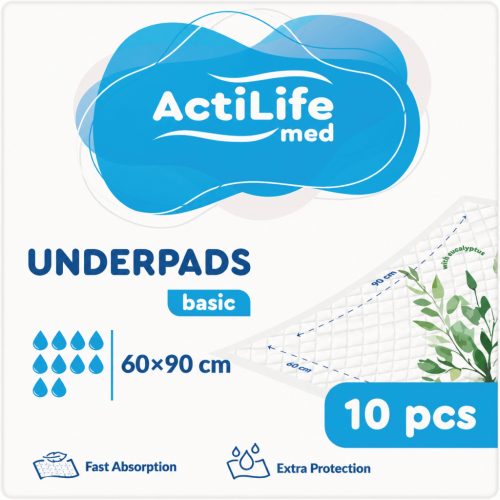 U1058738_main Пелюшки для малюків ActiLife Med Basic 60 х 90, 10 шт (4820174981426)