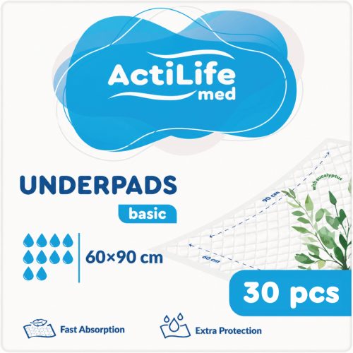 U1058739_main Пелюшки для малюків ActiLife Med Basic 60 х 90, 30 шт (4820174981488)
