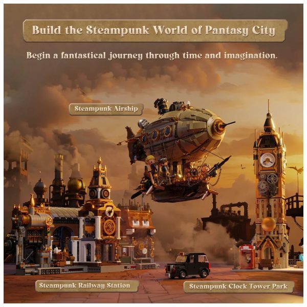 Конструктор Pantasy Original Дирижабль Steampunk (85021)
