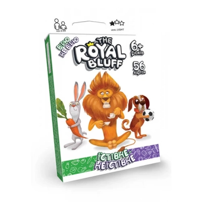 U1079750_big Настільна гра Danko Toys Вірю не вірю (The Royal Bluff) їстівне-неїстівне (укр.) (RBL-02-01U)