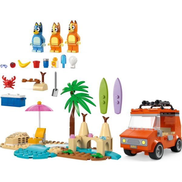 U1084475_6main Конструктор LEGO Bluey Пляж і сімейна поїздка на автомобілі Блуї (11202)