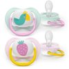Пустушка Philips AVENT Ultra Air 0-6 місяців 2 шт жовто-рожева (SCF080/24)
