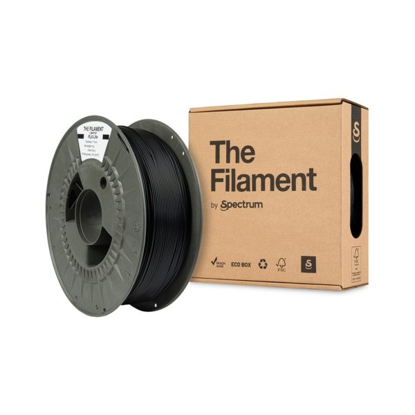 U1131006_3main Пластик для 3D-принтера The Filament PLA Lite 1.75mm BLACK 1kg (TF-24224)