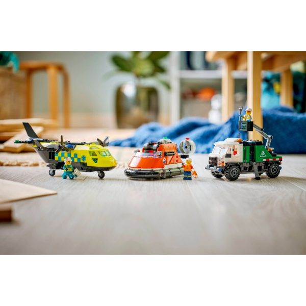 U1133761_12main Конструктор LEGO City Ремікс літака, вантажівки та судна на повітряній подушці (60505-)