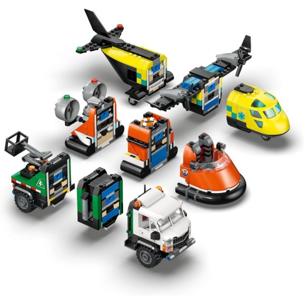U1133761_6main Конструктор LEGO City Ремікс літака, вантажівки та судна на повітряній подушці (60505-)