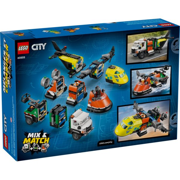U1133761_8main Конструктор LEGO City Ремікс літака, вантажівки та судна на повітряній подушці (60505-)