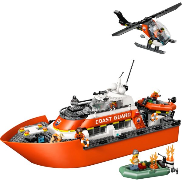 U1134421_2main Конструктор LEGO City Рятувальний катер і гелікоптер берегової охорони (60504)