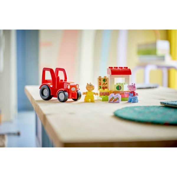 U1148367_10main Конструктор LEGO DUPLO Peppa Pig Трактор і ринок (10468)
