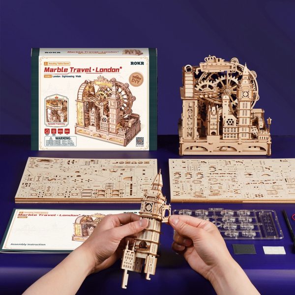 U1152679_4main Конструктор Robotime Rokr дерев'яний 3D Marble Travel Лондон (EGB01)