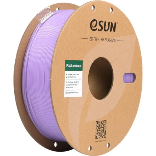 Пластик для 3D-принтера eSUN PLA- Luminous 1.75мм, 1кг, PURPLE (EPLA-LUMINOUS175LZ1)