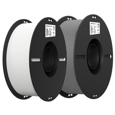 Пластик для 3D-принтера Creality Ender PLA 1.75мм, 2x1кг, white+grey (3301010365)