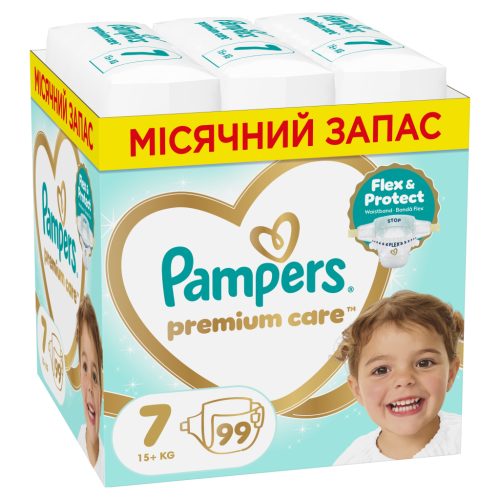 U1171444_main Підгузки Pampers Premium Care Розмір 7 (15+ кг) 99 шт (8006530223584)