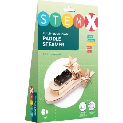 U1036020_big Конструктор Stem Колісний пароплав Дерев'яний на батарейках (3858894673728)