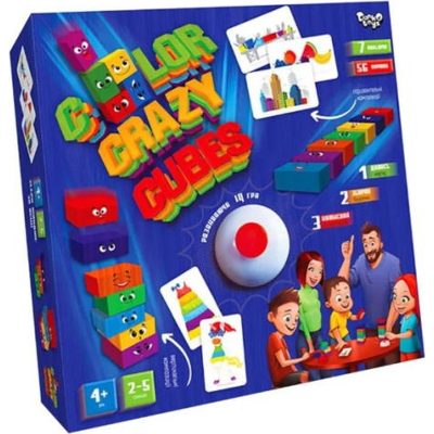 U1079746_big Настільна гра Danko Toys Color Crazy Cubes (укр.) (CCC-02-01U)