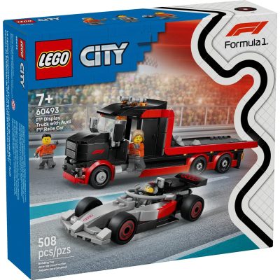 Конструктор LEGO City Вантажівка для демонстрації F1 із перегоновим автомобілем Audi F1 (60493)